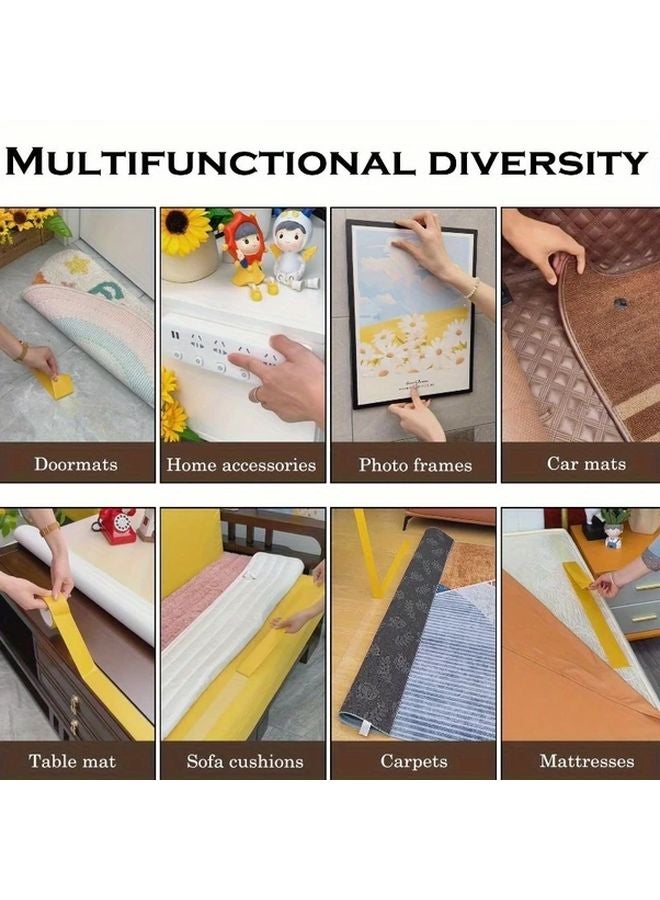 Model A 2pcs Super Strong Double Sided Tape Waterproof Translucent Adhesive With Fiberglass Mesh For Walls Glass Fabrics Wood Metal - Image 5