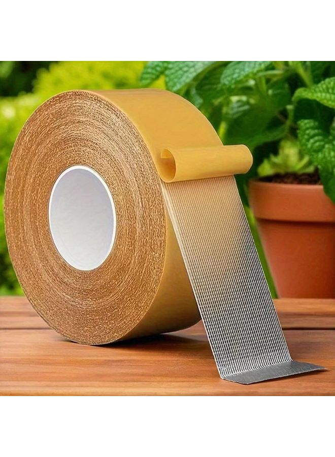 Model A 2pcs Super Strong Double Sided Tape Waterproof Translucent Adhesive With Fiberglass Mesh For Walls Glass Fabrics Wood Metal - Image 1