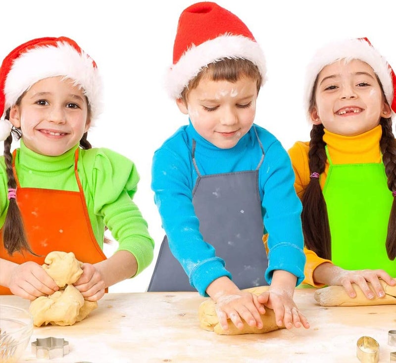 brandless 12 Pieces 6Colors Kids Painting Aprons Children's Fabric Art Smock for Cooking, Baking and Crafts - Image 5