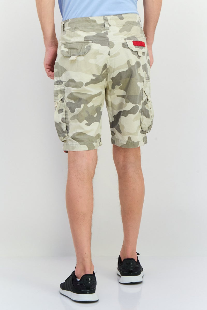 CROSSHATCH Men Camouflage Cargo Shorts, Multicolor - Image 3