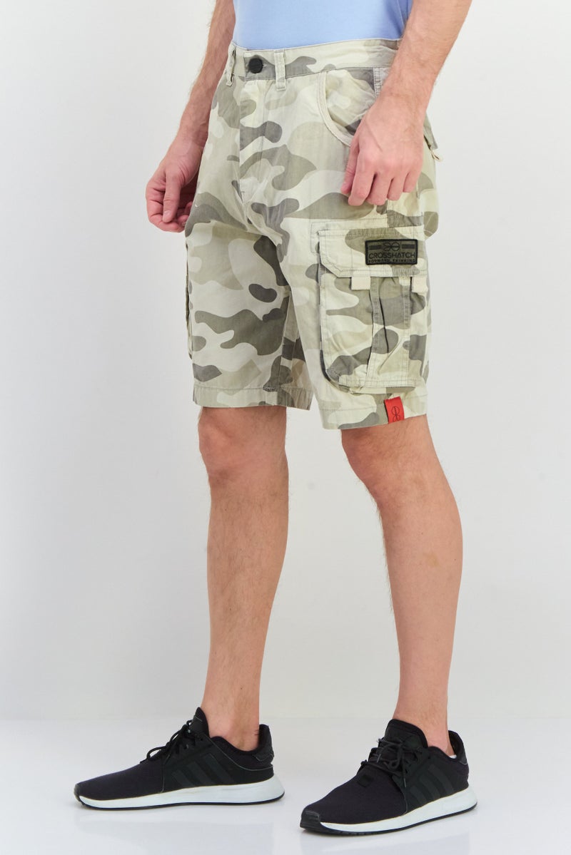 CROSSHATCH Men Camouflage Cargo Shorts, Multicolor - Image 2