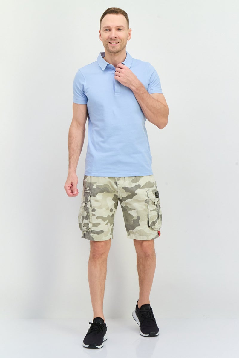 CROSSHATCH Men Camouflage Cargo Shorts, Multicolor - Image 4