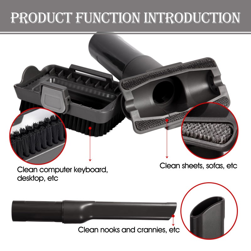 Sionlan Vacuum Replacement Parts Compatible With Shark Rocket HV300 HV301 HV320 HV322 Series, Rotator NV751 NV752 NV600 NV650 NV680 NV681 Vacuum Accessories two-in-one Removable tool Brush and Slot Brush tool - Image 4