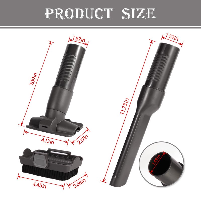 Sionlan Vacuum Replacement Parts Compatible With Shark Rocket HV300 HV301 HV320 HV322 Series, Rotator NV751 NV752 NV600 NV650 NV680 NV681 Vacuum Accessories two-in-one Removable tool Brush and Slot Brush tool - Image 3