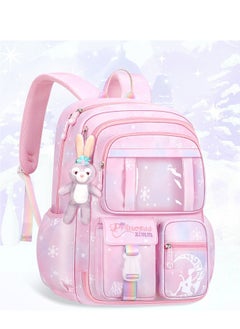 DURKU Girls Backpack School Backpacks for Girls Book Bag with Compartments for Teen Girl Kid Students Elementary Middle School Kids' School Bag  - Image 3