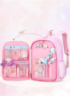 DURKU Girls Backpack School Backpacks for Girls Book Bag with Compartments for Teen Girl Kid Students Elementary Middle School Kids' School Bag  - Image 4