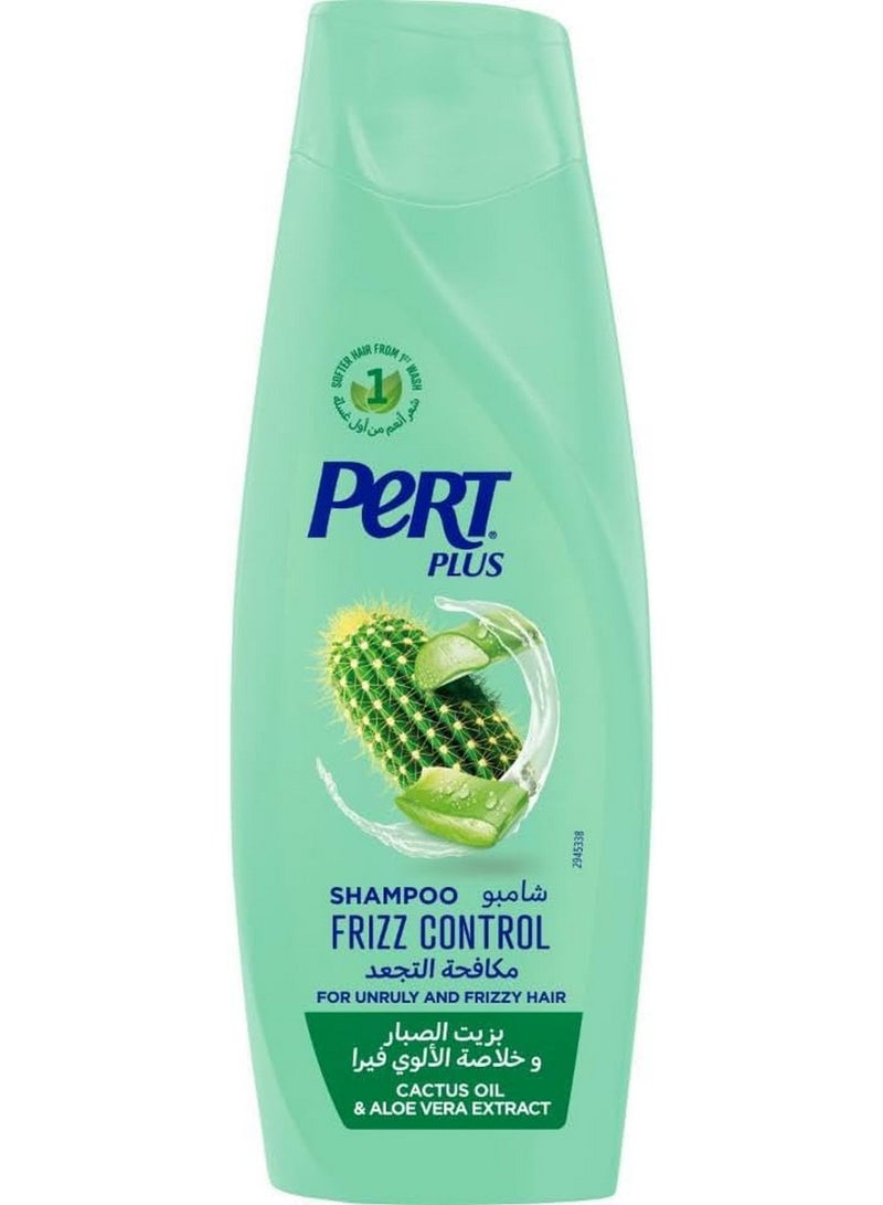 PERT PLUS Cactus Oil & Aloe Vera Extract Frizz Control Shampoo 400 ML - Image 1