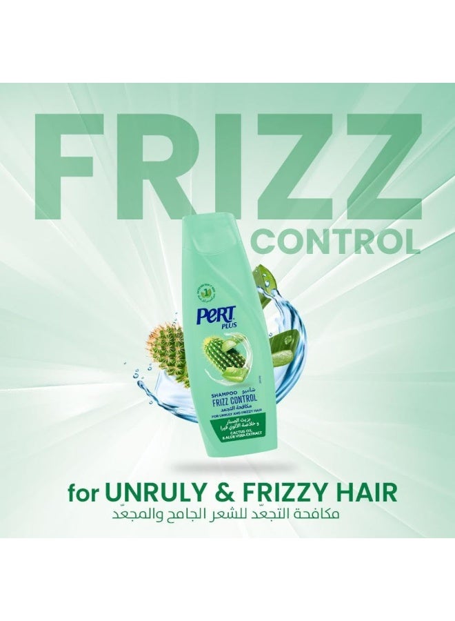 PERT PLUS Cactus Oil & Aloe Vera Extract Frizz Control Shampoo 400 ML - Image 3