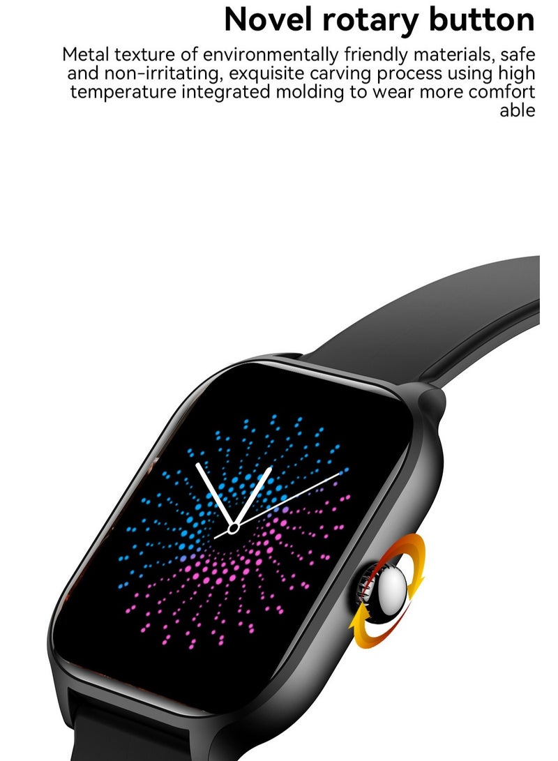 H9 Smart Watch, HD Screen Bluetooth Voice Call Smart Wrist Watch With Magnetic Charging, Lightweight Sleep Monitoring Sports Watch With Multiple Sports Modes, (1pc, Silver) - Image 2