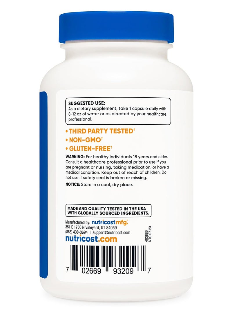 Nutricost TMg 120 Caps 1 Bottle - Image 3