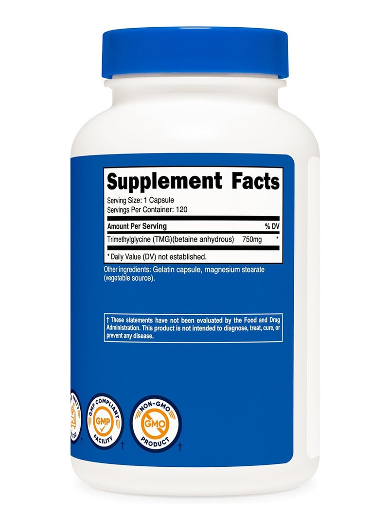 Nutricost TMg 120 Caps 1 Bottle - Image 4