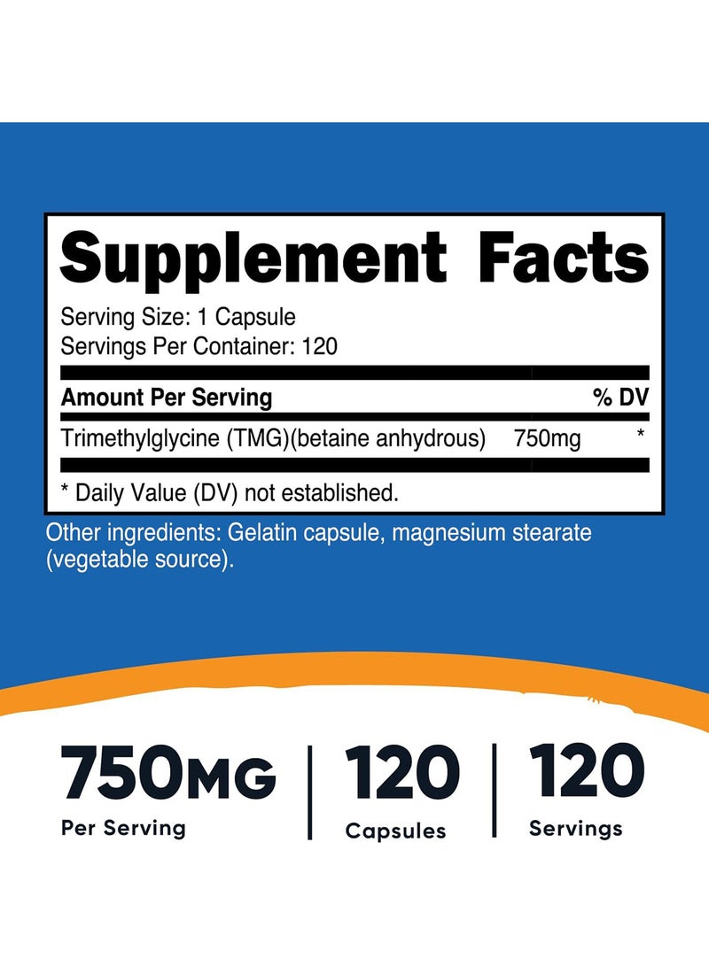 Nutricost TMg 120 Caps 1 Bottle - Image 2