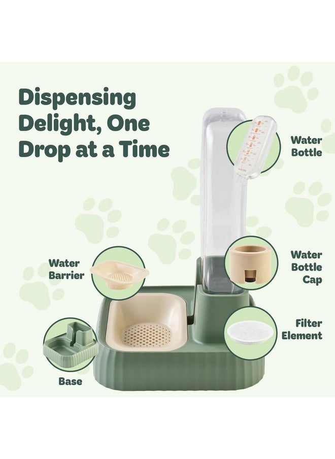 Desired Things Gravity Pet Water Dispenser, Automatic Cat & Small Dog Water Bowl Dispenser, Convenient, Portable & Handy, BPA Free Dog & Cat Water Dispenser with Water Filter - Green - pzsku/Z262AF84634EF8728DD71Z/45/_/1737032157/e8771685-6a21-4c82-b292-685f92da8c15