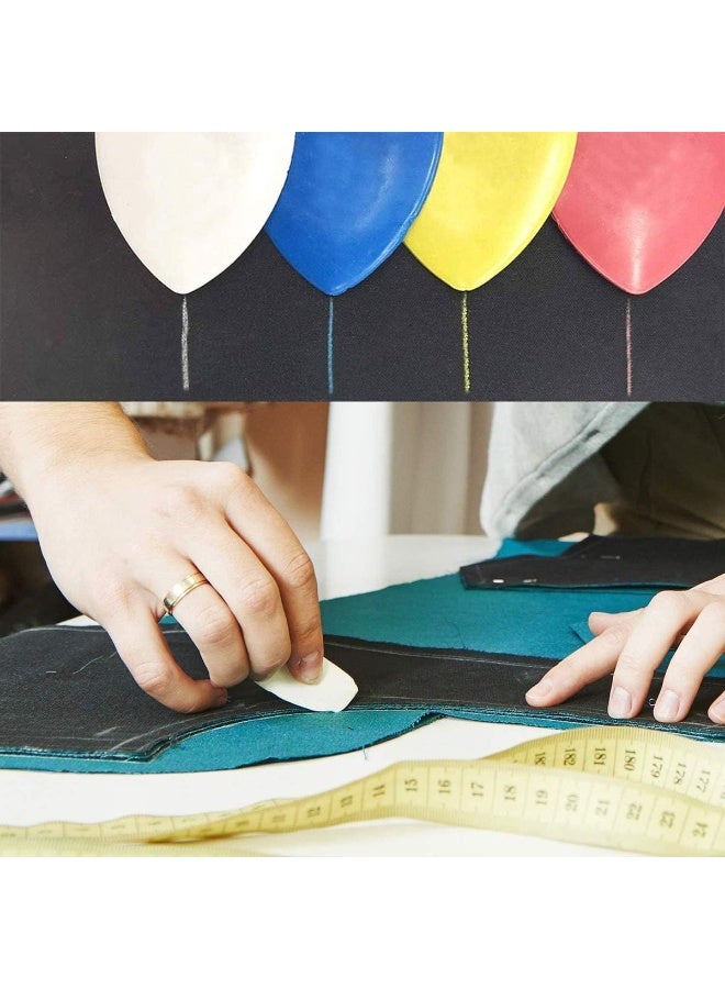 RYN 10 PCS Triangle Tailor's Chalk Fabric Marker for Sewing & Crafting, Random Colors - Image 5