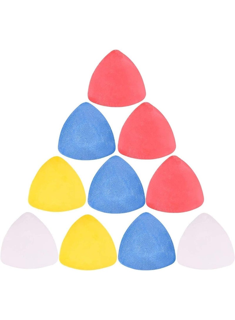 RYN 10 PCS Triangle Tailor's Chalk Fabric Marker for Sewing & Crafting, Random Colors - Image 1