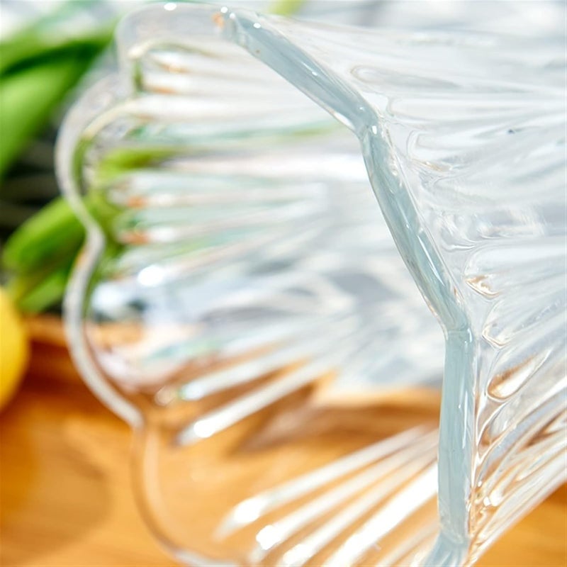 Vases Aquatic Glass Vase Decoration, Household Kitchen Living Room, Simple Modern Transparent Flower Restaurant Décor(25cm) - Image 4