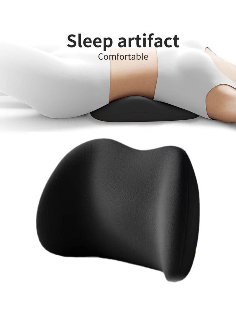 Beirui Lumbar Cushion, Lumbar Support Pillow, Memory Foam for Lower Back Pain Relief, Back Support Cushion Memory Foam Back Pain Relief Pillow with Washable Cover Bed Chair Back Pillow for Side Hip Knee Spine  - Image 1
