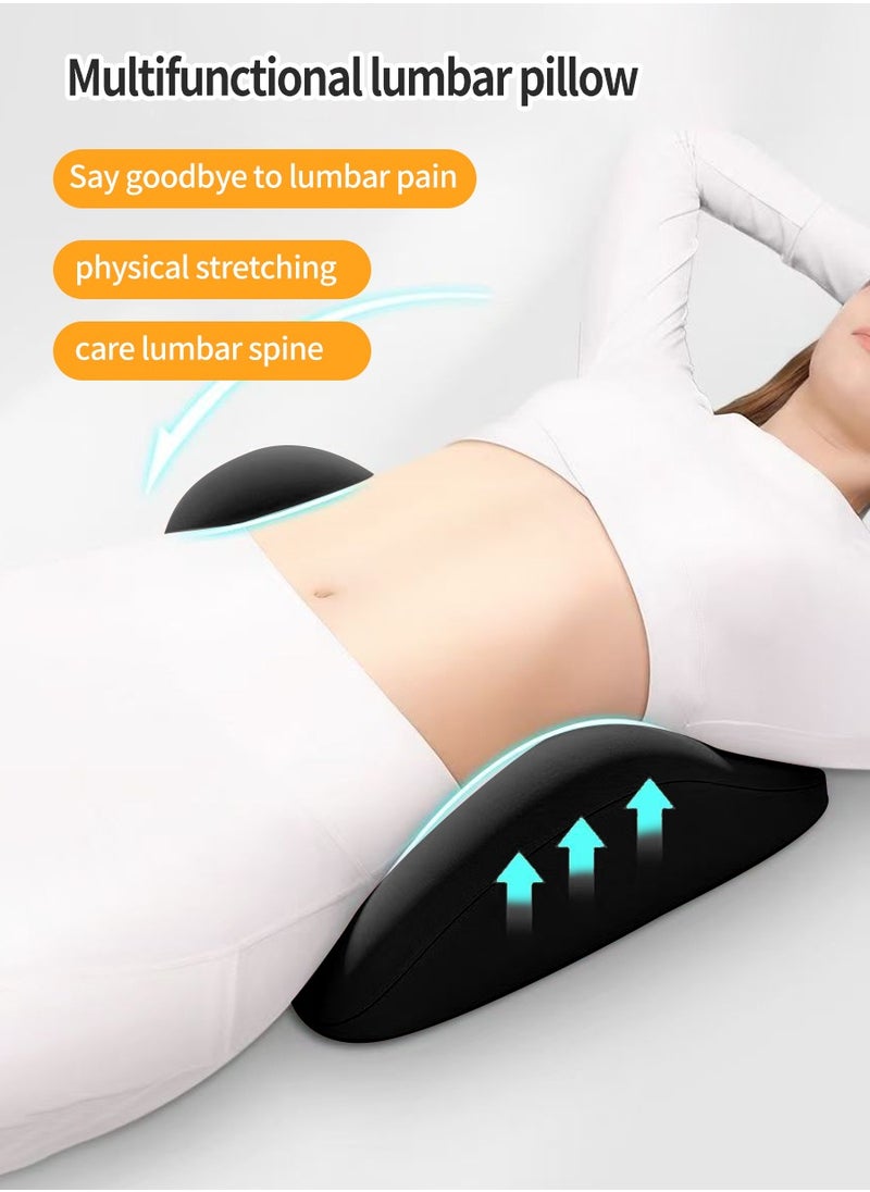 Beirui Lumbar Cushion, Lumbar Support Pillow, Memory Foam for Lower Back Pain Relief, Back Support Cushion Memory Foam Back Pain Relief Pillow with Washable Cover Bed Chair Back Pillow for Side Hip Knee Spine  - Image 4