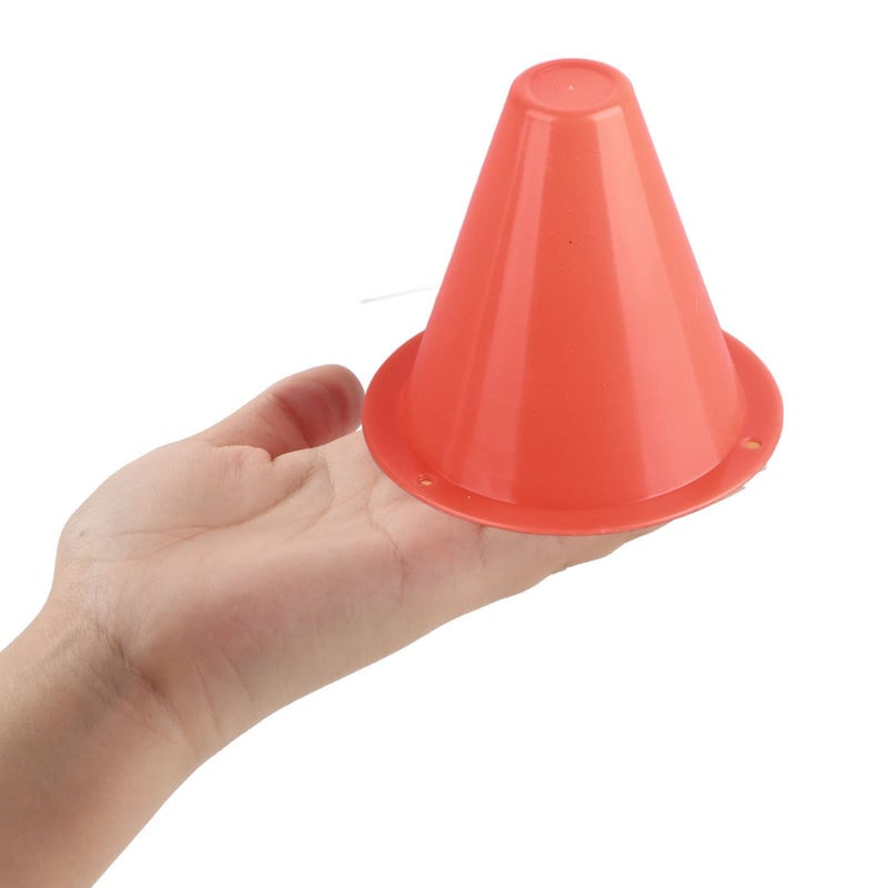 10 Orange Soccer Training Cones 3.35 Inch Plastic Field Markers for Indoor Outdoor Activity - Image 5