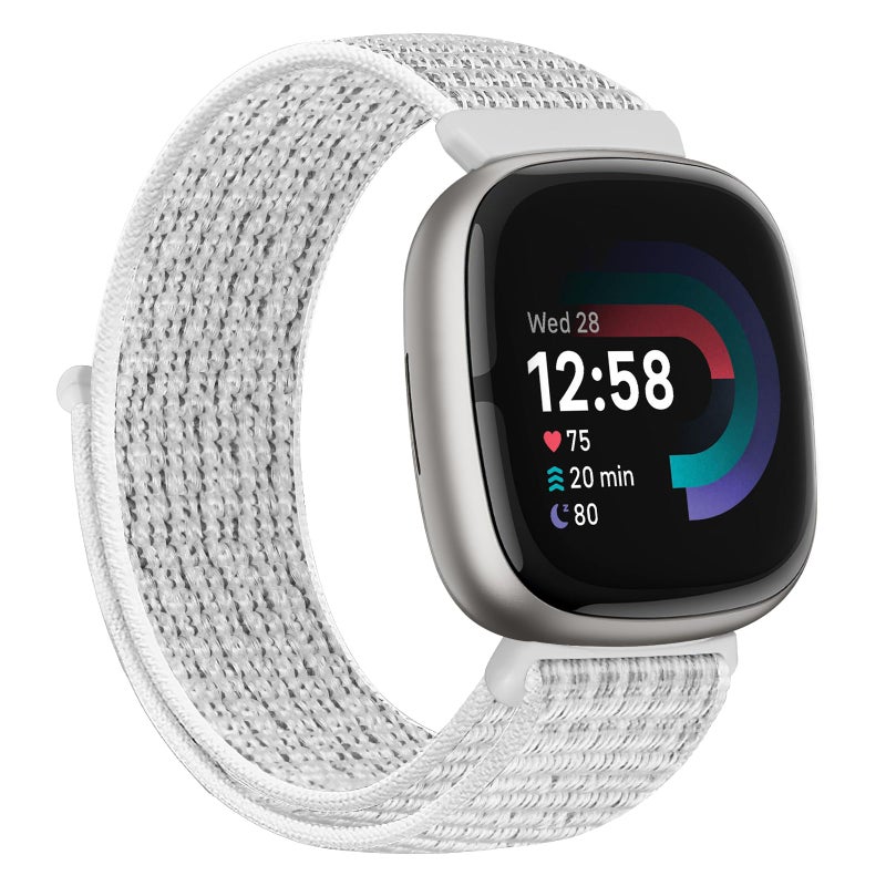 AVOD Nylon Bands Compatible with Fitbit Versa 4/Sense 2/Versa 3/Fitbit Sense, Soft Breathable Sport Adjustable Replacement Strap Women Man Wristband Accessories - Image 1