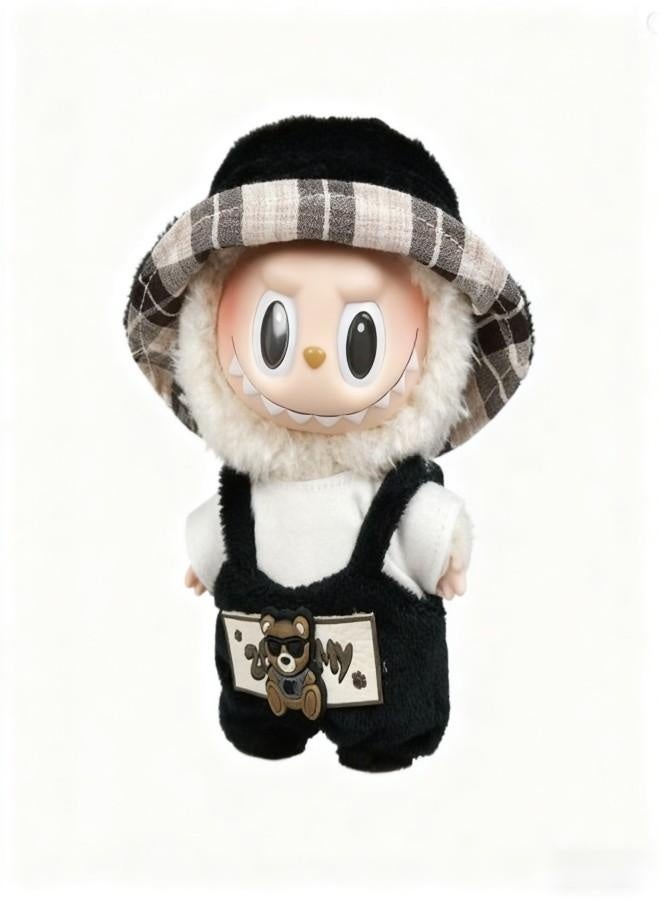 طقم ملابس دمى Labubu لدمى بطول 17 سم، ملابس قابلة للتبديل لجيل أول وثاني من الدمى المصنوعة من الفينيل، إكسسوارات متينة وأنيقة للعب الإبداعي - Image 1