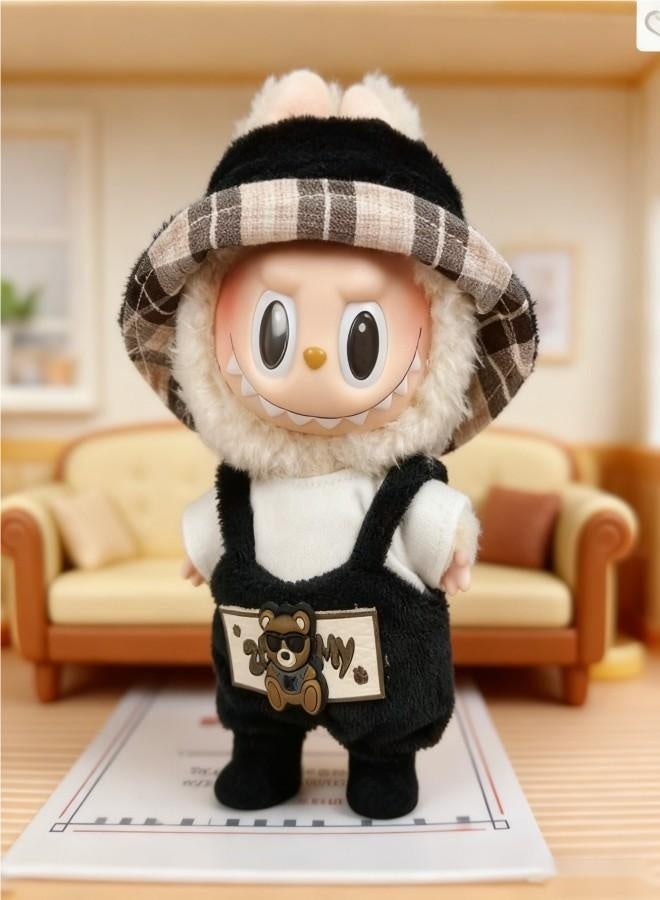 طقم ملابس دمى Labubu لدمى بطول 17 سم، ملابس قابلة للتبديل لجيل أول وثاني من الدمى المصنوعة من الفينيل، إكسسوارات متينة وأنيقة للعب الإبداعي - Image 2