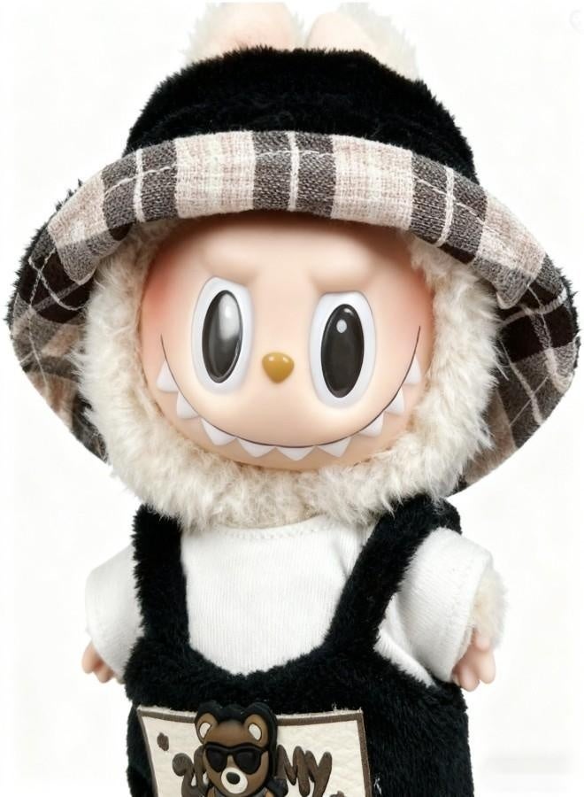 طقم ملابس دمى Labubu لدمى بطول 17 سم، ملابس قابلة للتبديل لجيل أول وثاني من الدمى المصنوعة من الفينيل، إكسسوارات متينة وأنيقة للعب الإبداعي - Image 3