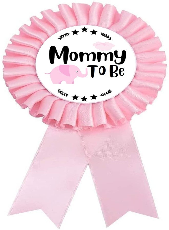 PATICARRY Elephant Themed Tinplate Badge Set, Light Pink and Blue Satin, Perfect for Baby Shower - Image 5