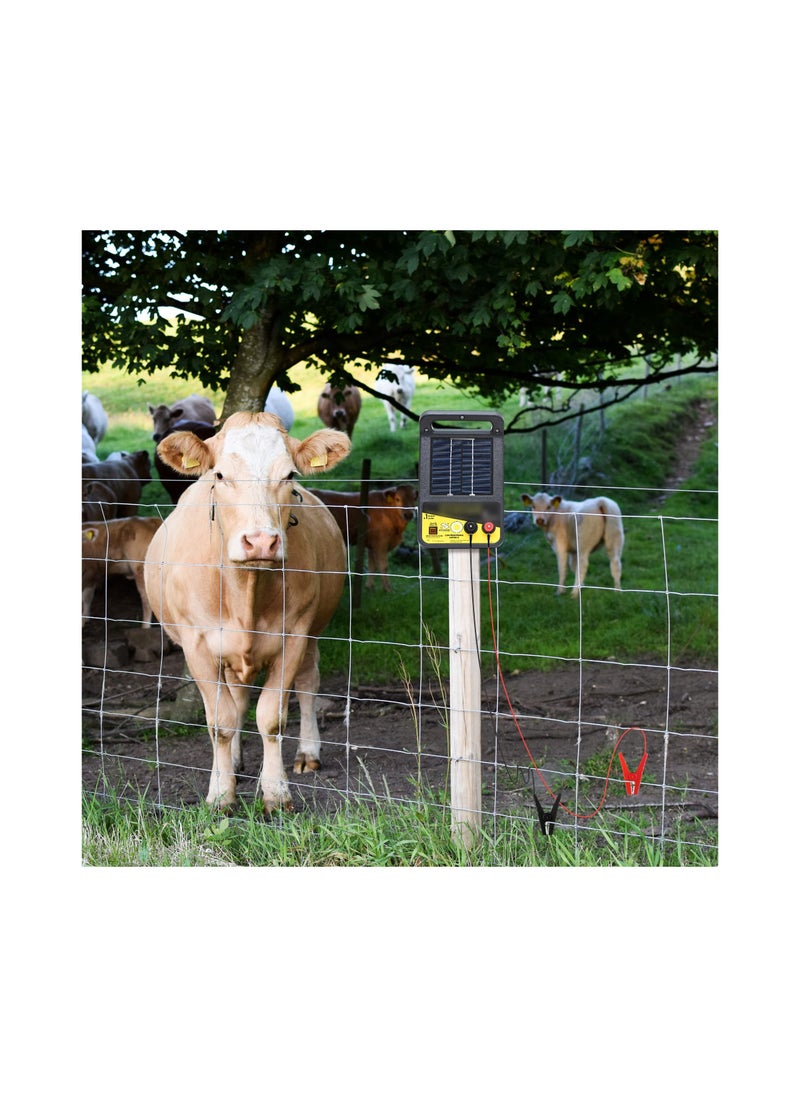 SYOSI - Electric Fence Energizer, Electric Fence Wire Connect the Energizer and Electric Fence Charger, Solar Fence Charger, Solar Powered Electric Fence, Electric Fence Lead Wire with Alligator Clip, 3Ft - Image 1