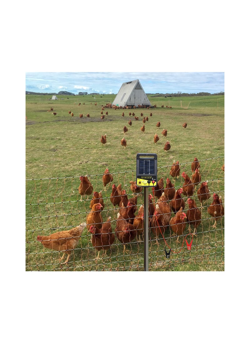 SYOSI - Electric Fence Energizer, Electric Fence Wire Connect the Energizer and Electric Fence Charger, Solar Fence Charger, Solar Powered Electric Fence, Electric Fence Lead Wire with Alligator Clip, 3Ft - Image 1