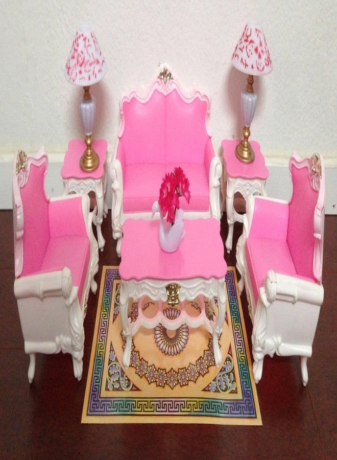 Gloria My Fancy Life Dollhouse Furniture - Deluxe Living Room Playset - Image 1