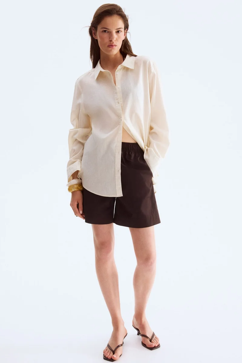 H&M Cotton drawstring shorts