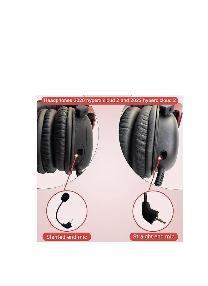 Generic - Replacement Game microphone suitable for Kingston HyperX Cloud 2 II Cloud Core Cloud Pro CloudX Xbox One Nintendo Switch PS4 Computer PC Gaming Headsets - Image 1