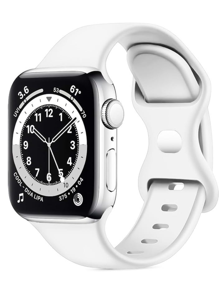 Generic - Band with Case Compatible with Apple Watch 45mm,Adjustable Silicone Sport Wristband Replacement, Strap With Cover Built-in Glass Screen Protector for iWatch Series 9 8 7 - Image 1