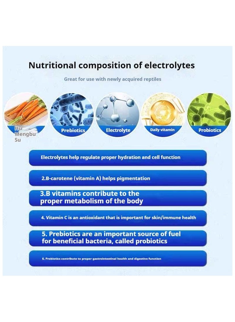REPTIZOO - REPTI ZOO Reptile Electrolyte Soak, Source of Electrolytes, Vitamins, Pre- and Probiotics - Image 1