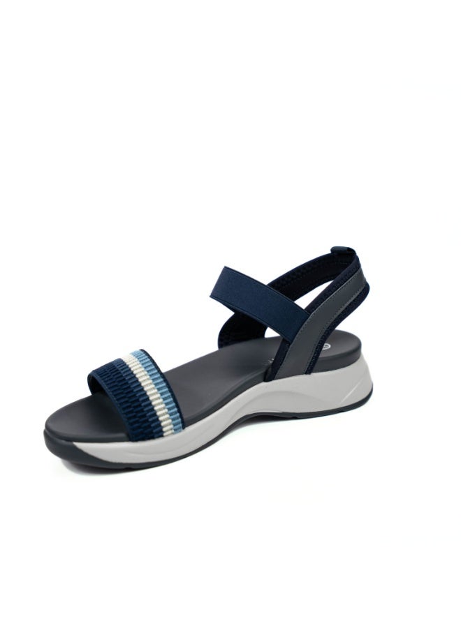 Mon Ami Women’s Comfort Platform Sandals | Lightweight Elastic Strap Walking Sandals | Cushioned Open Toe Casual Summer Footwear | Breathable Fashion Sandals for Daily Wear Travel Outdoor Use | Soft Comfort Sole Slip On Ladies Sandals - Image 3