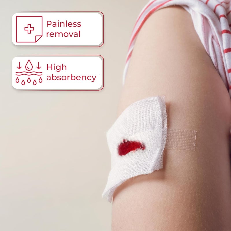 Ever Ready First Aid ضمادات شاش معقمة للإسعافات الأولية 3x3 100 قطعة - Image 4