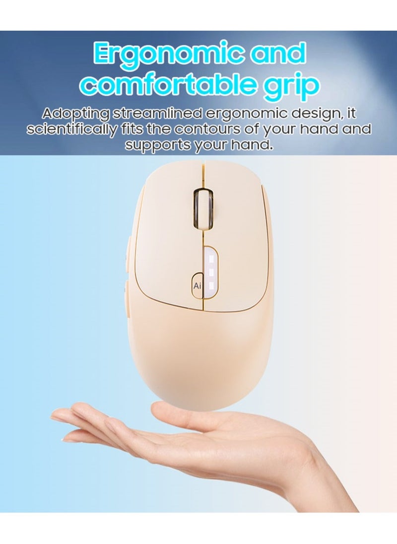 Chat GPT Mouse AI Smart Mouse Wireless Writing Mouse Intelligent Voice Mouse Voice Typing and Real-Time Translation Macaron