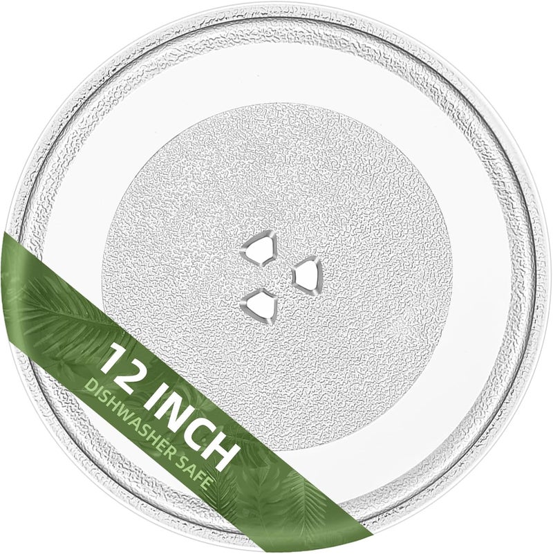Gemroom 12" Whirlpool Microwave Glass Plate Replacement W11367904 W11291538 W10337247 W11443145, Compatible with Whirlpool Microwave Glass Turntable Plate WMH31017 WML55011 Whirlpool 12 Inch Microwave Plate - Image 1