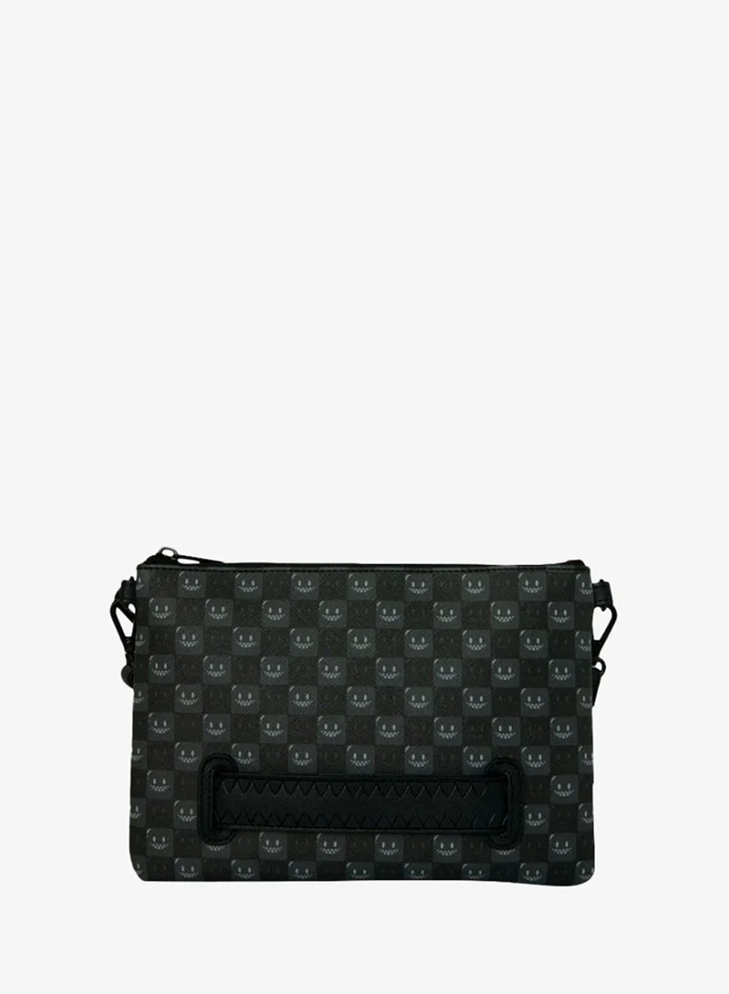 Sprayground  SHARKS IN PARIS BUBBLY BLACK CHECK POUCHETTE  | Best Price UAE