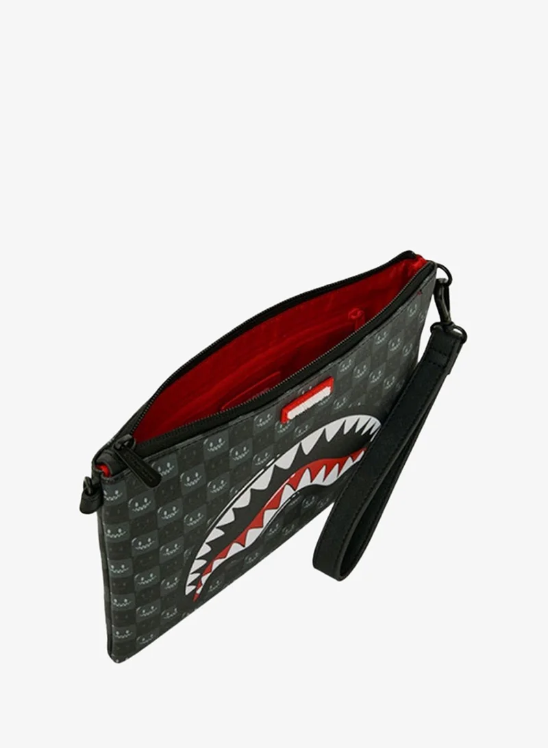 Sprayground  SHARKS IN PARIS BUBBLY BLACK CHECK POUCHETTE  | Best Price UAE
