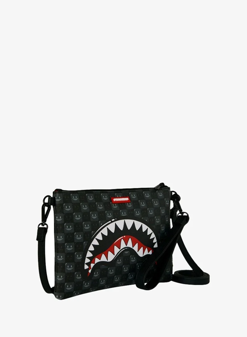Sprayground  SHARKS IN PARIS BUBBLY BLACK CHECK POUCHETTE  | Best Price UAE