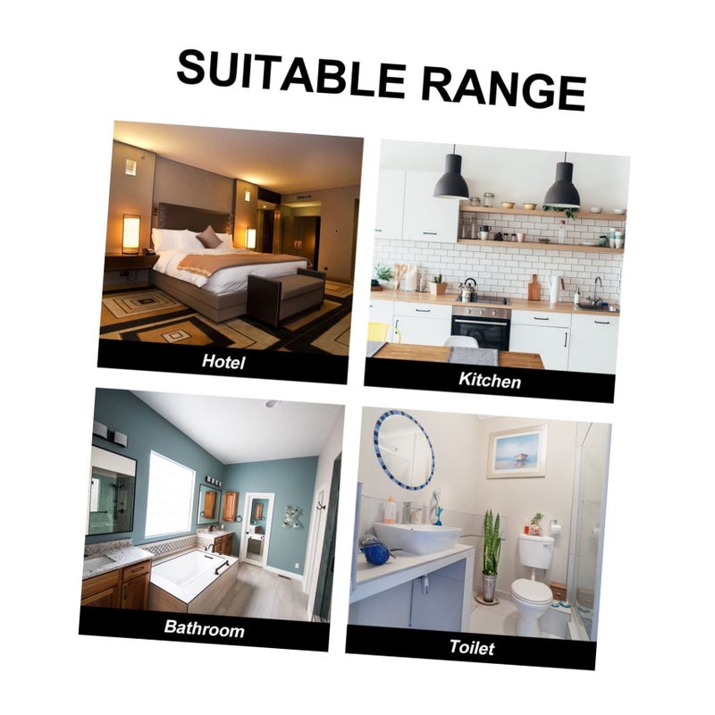 Elegant Wall Mounted Bathroom Storage Rack Holder Strong Load Black - Image 4