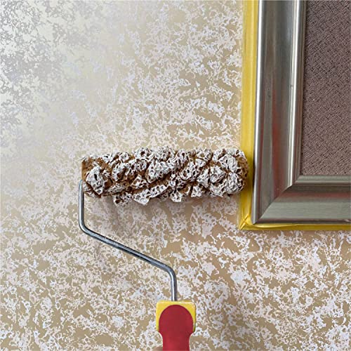 Hanroy Sponge Paint Roller Small 7" for Texture Painting Decorators Brush Tool, Fast and Easy Pattern Art Sponge Roller for Home Wall(RM478K) - Image 4