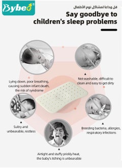 Bybeo Baby Nursing Sleeping Pillows, Toddler Pillows for Sleeping, Kids Spine Protection Pillows, Soft Infant Pillows for Sleeping, Ergonomic Design, Especially for Children Aged 0-3 Years  - Image 4
