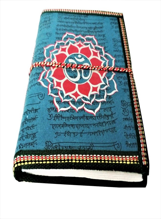 Purpledip Handmade Paper Journal 'Om Mandala': Vintage Diary Notebook With Thread Closure 6 * 8 inch 48 unruled sheets (11490) - Image 3