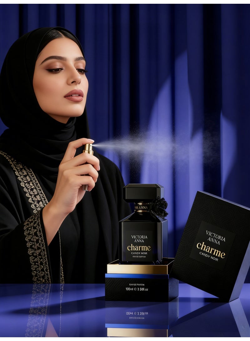 VICTORIA ANNA 100ml Fragrance Eau de Parfum candy noir deep bule - Image 4