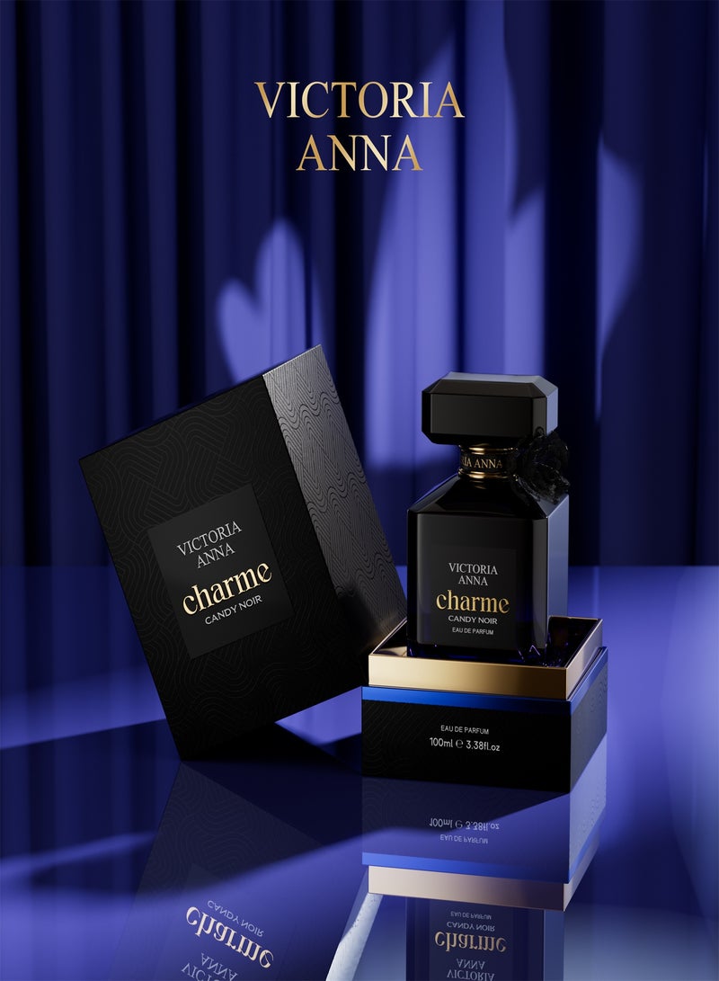 VICTORIA ANNA 100ml Fragrance Eau de Parfum candy noir deep bule - Image 1