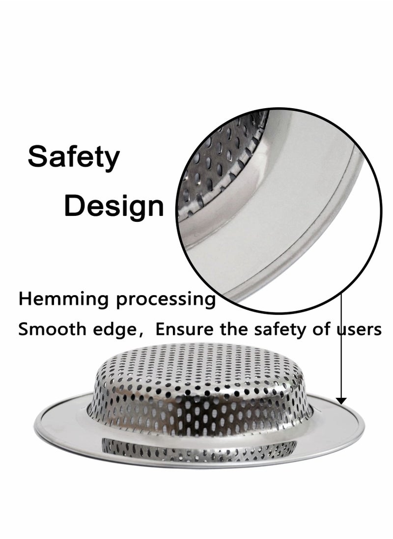 Excefore - Kitchen Sink Strainer Stopper Kit, Anti Clogging Garbage Disposal Stopper, 4.5 Inch Stainless Steel Sink Drain Strainer - Sink Plug for Standard 3-1/2 Inch Kitchen Sinks 2 PCS - Image 1