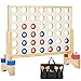 Pointyard Giant Wooden 4 in A Row Game 28Ft Indoor and Outdoor Jumbo Board Game for TeensIncludes 42 Pcs Chips Durable Carrying Bag Halloween Christmas Party Gifts for Kids Adults Lovers - Image 2